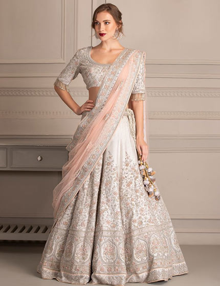 Grey Lehenga Set